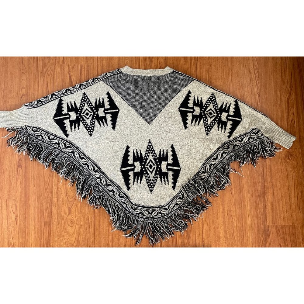 Oversized Poncho Sweater - Picture 2 of 2